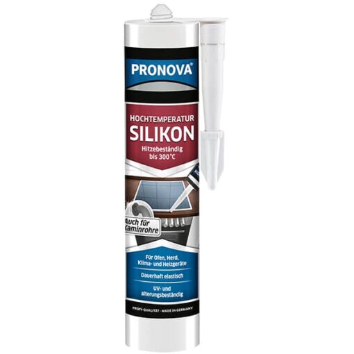 Hochtemperatur Silikon Pronova – (300ml) Kartusche Dichtmasse – Schwarz