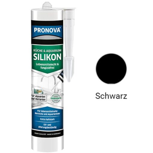 Küche und Aquarium Silikon Pronova – (300ml) Kartusche Dichtmasse