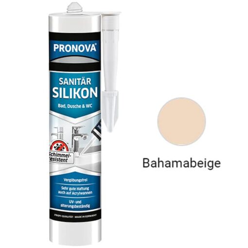 Sanitär Silikon Pronova – (300ml) Kartusche Dichtmasse