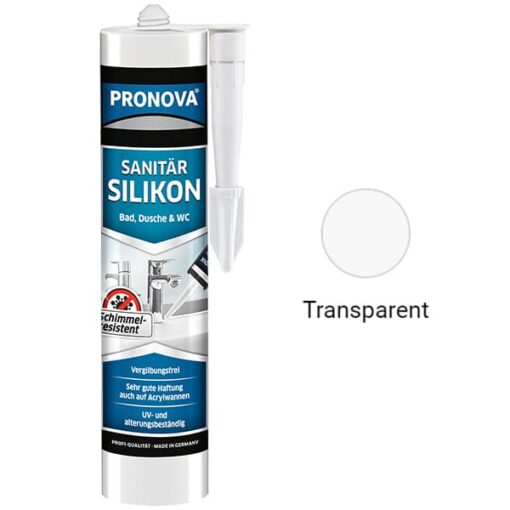 Sanitär Silikon Pronova – (300ml) Kartusche Dichtmasse
