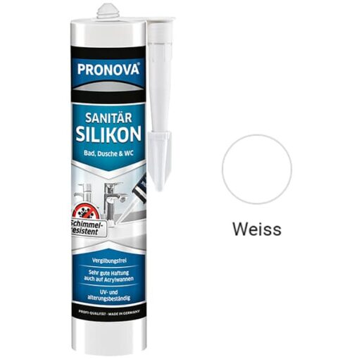 Sanitär Silikon Pronova – (300ml) Kartusche Dichtmasse
