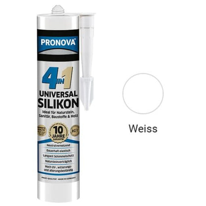 4in1 Universal Silikon Pronova – (300ml) Kartusche Dichtmasse - Heinrich Schweizer AG