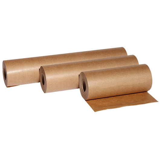 Handabdeckpapier für Handmasker 40g/m2 , 50m Rolle, einseitig glatt, brauner abdeckpapier